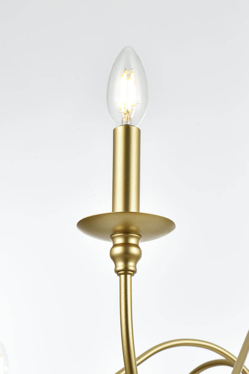 Rohan 60 inch chandelier in Brass