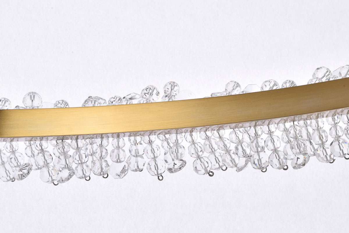 Laurel LED 34 inch Gold pendant