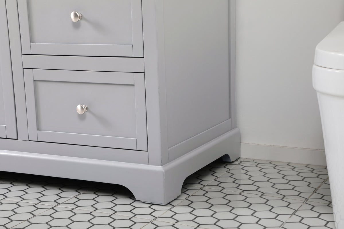 60 inch Single bathroom vanity in grey