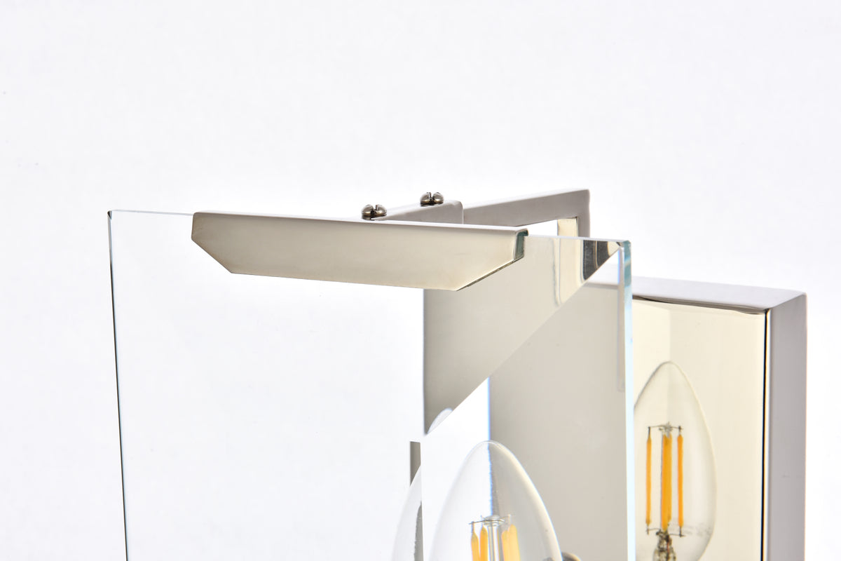 Monaco 1 light Golden Iron Wall Sconce Glass Crystal