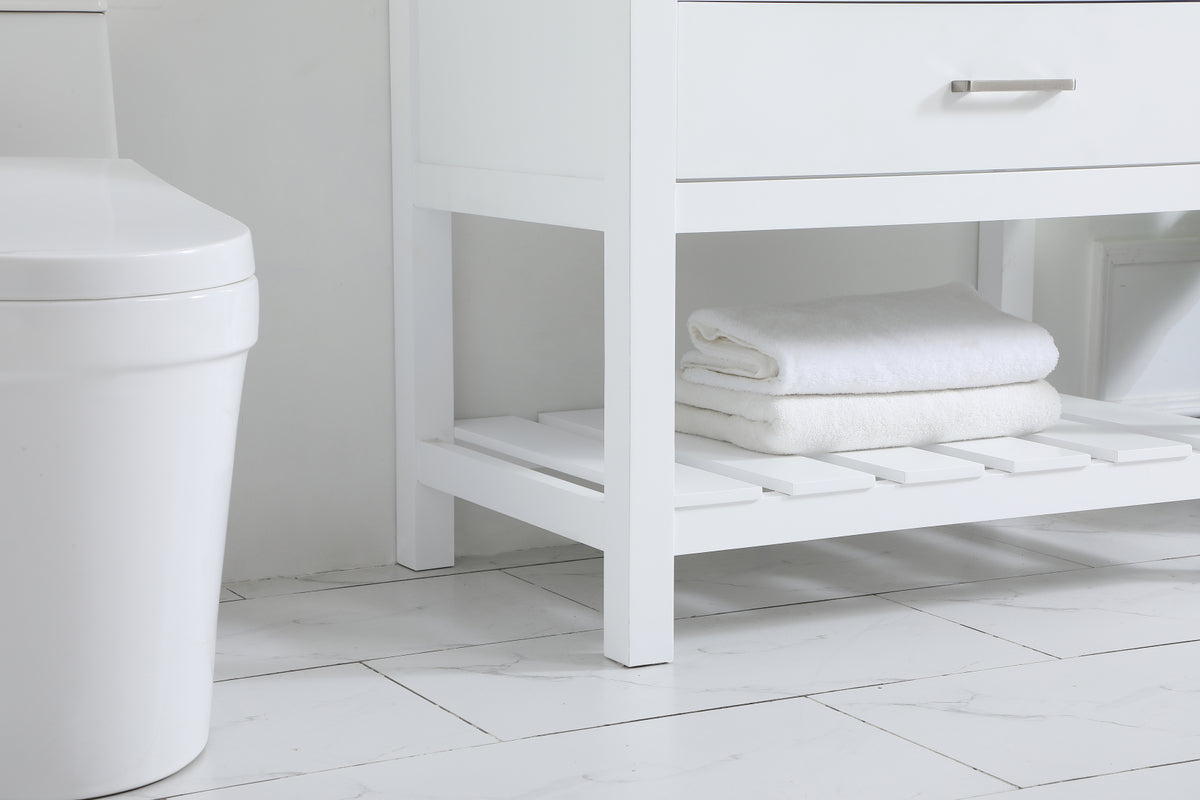 36 inch Single bathroom vanity in white