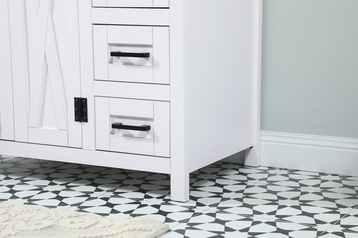 32 inch Single bathroom vanity in white