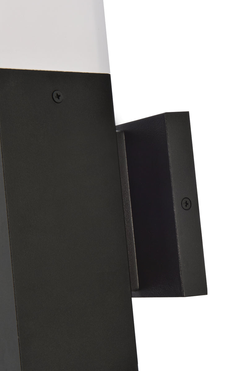 Raine Integrated LED wall sconce in black
