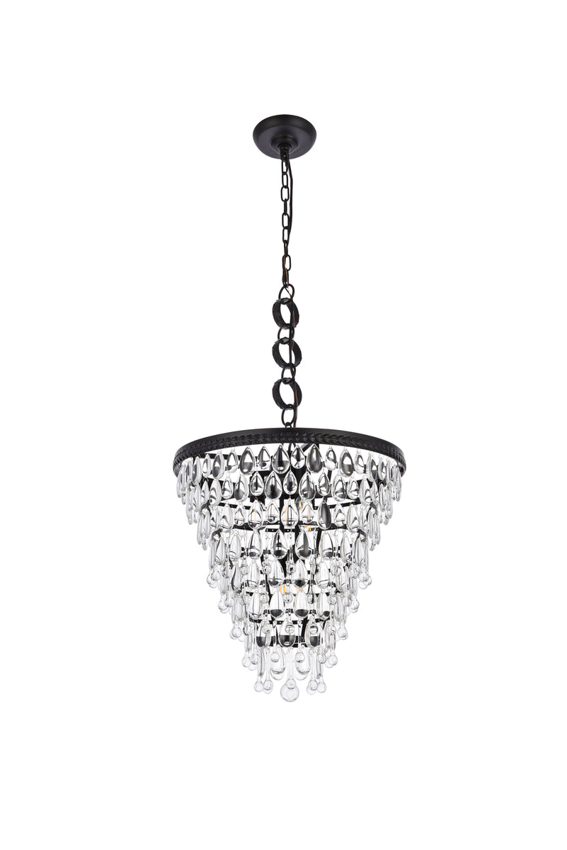 Nordic 5 lights black pendant