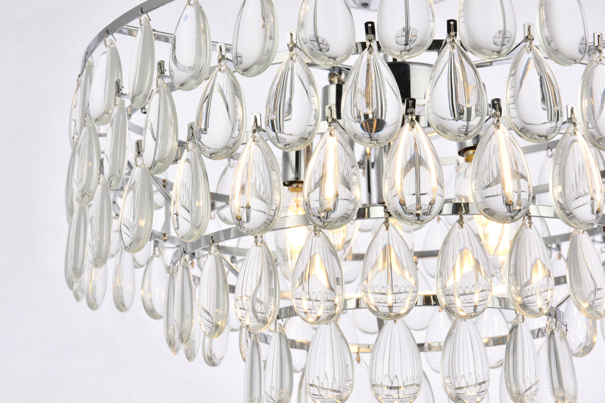 Mila 20 inch flush mount in chrome