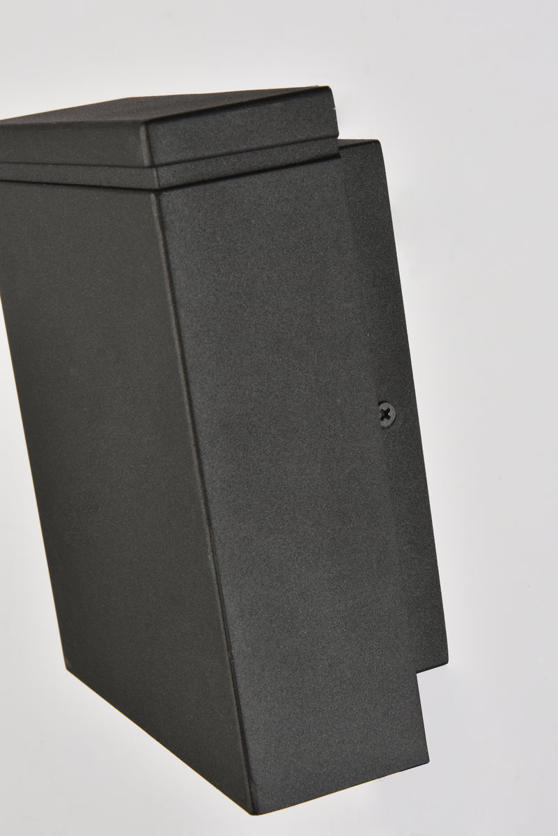 Raine Integrated LED wall sconce in black