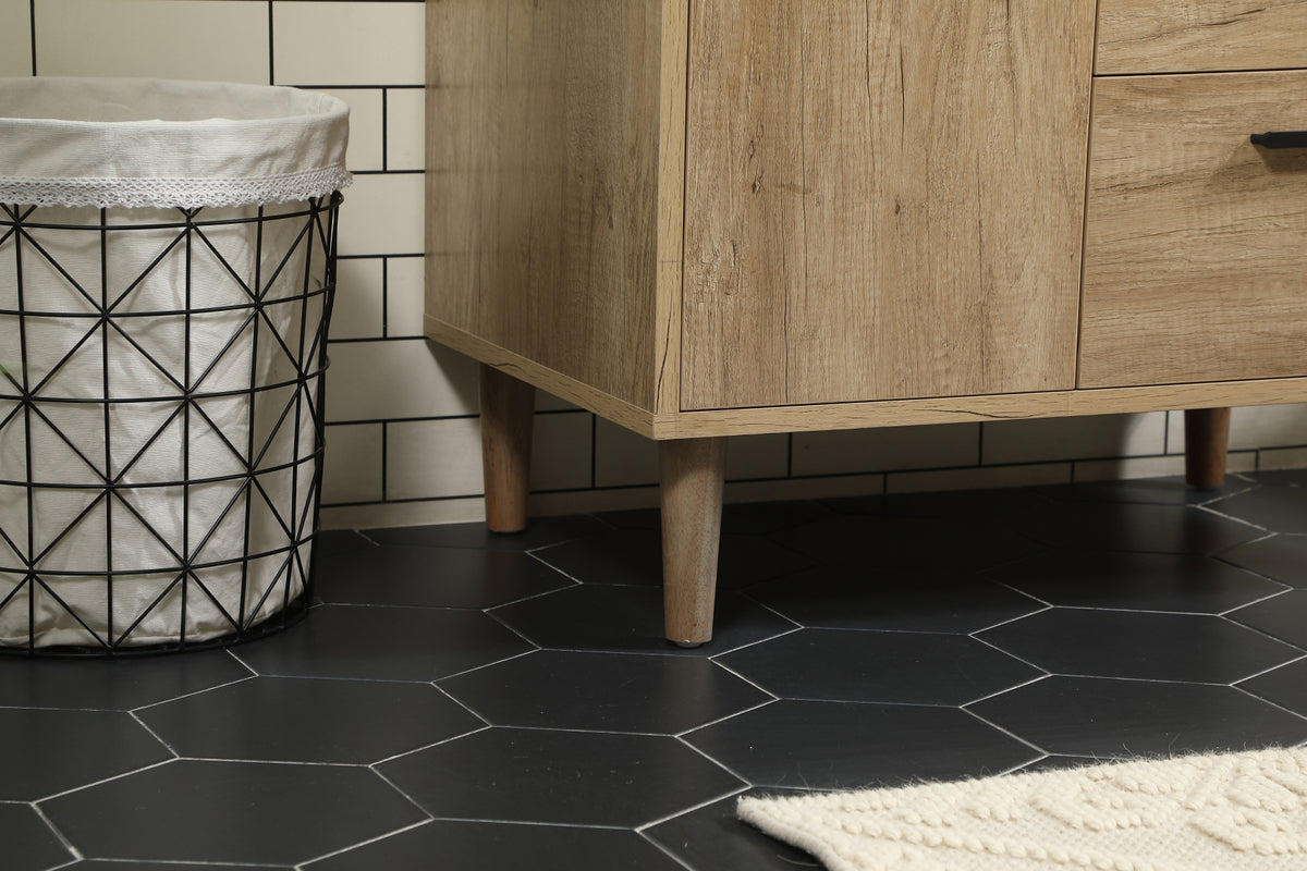 30 inch Single bathroom vanity in natural oak
