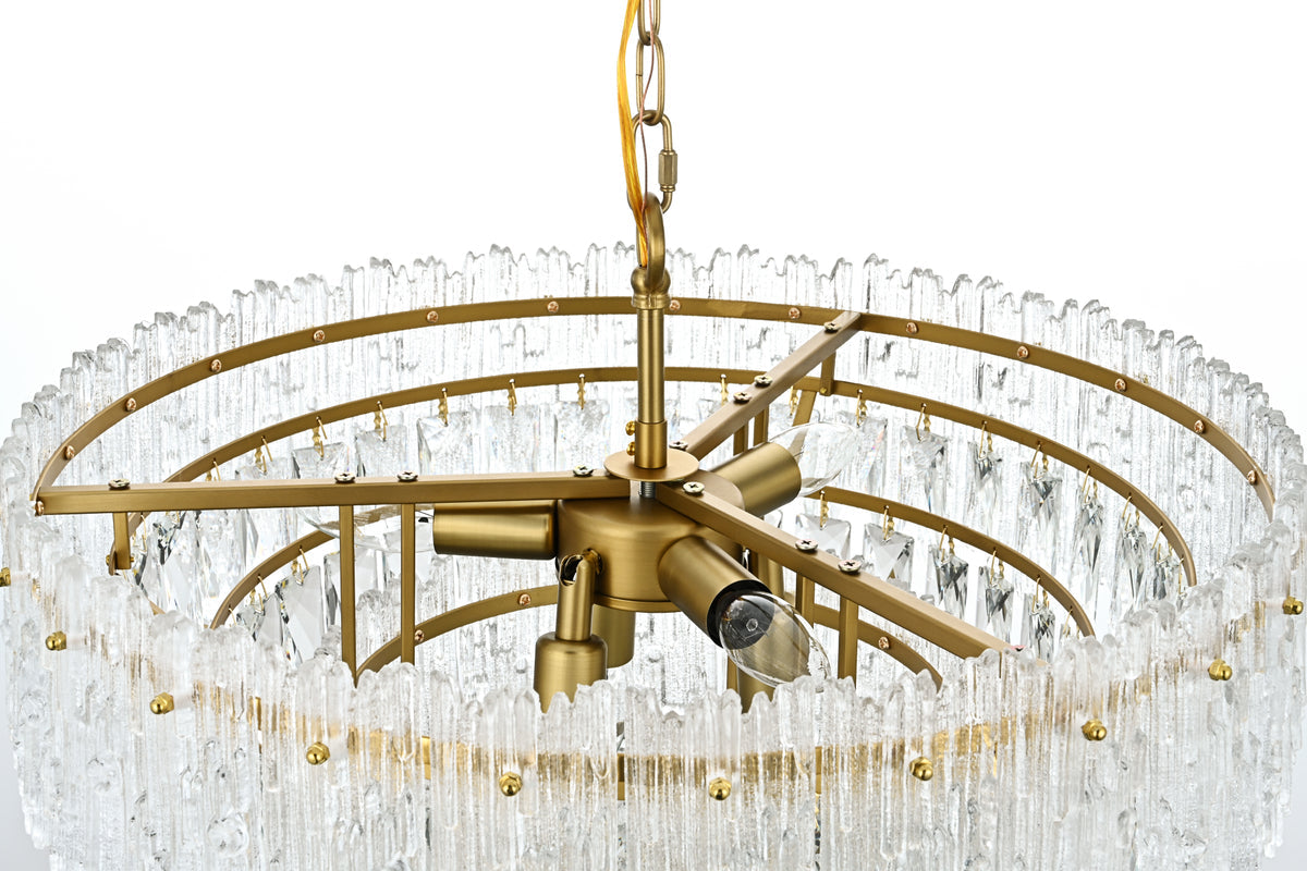 Emilia 21 inch Pendant Light in Satin Gold