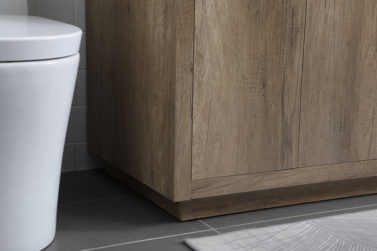 60 Inch Double Bathroom Vanity In Natural Oak