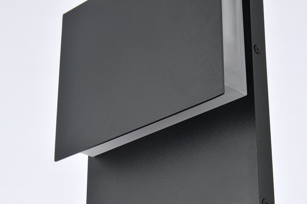 Raine Integrated LED wall sconce in black