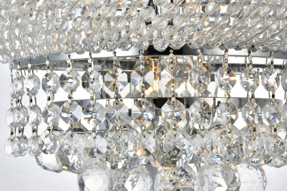 Primo 4 light Chrome Wall Sconce Clear Royal Cut Crystal