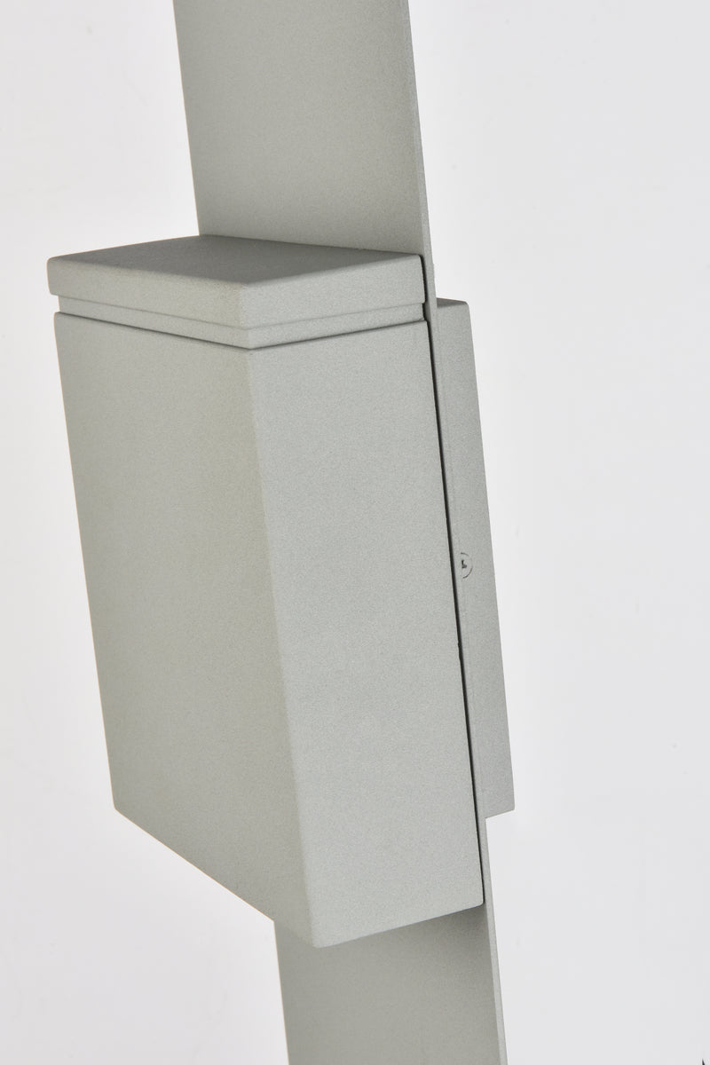 Raine Integrated LED wall sconce in silver