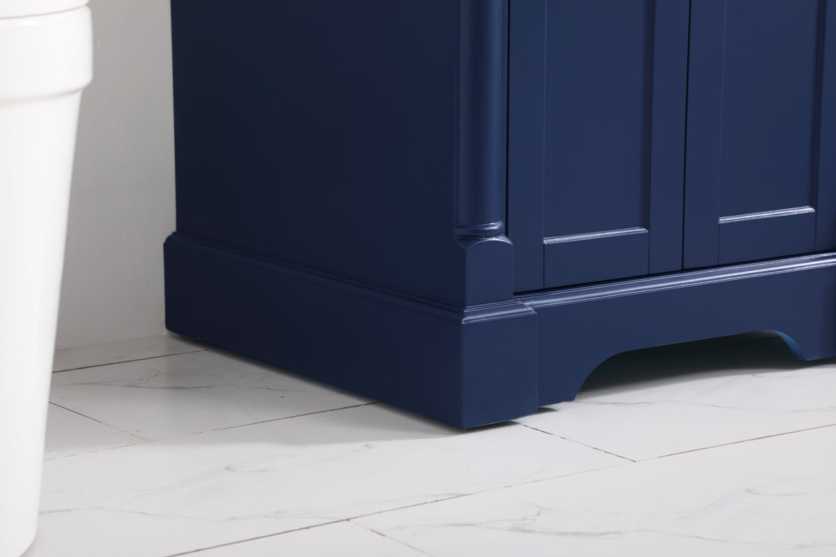 24 inch Single bathroom vanity in Blue