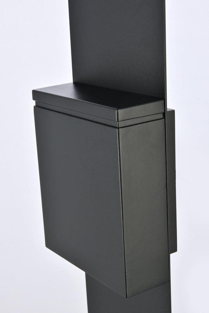 Raine Integrated LED wall sconce in black