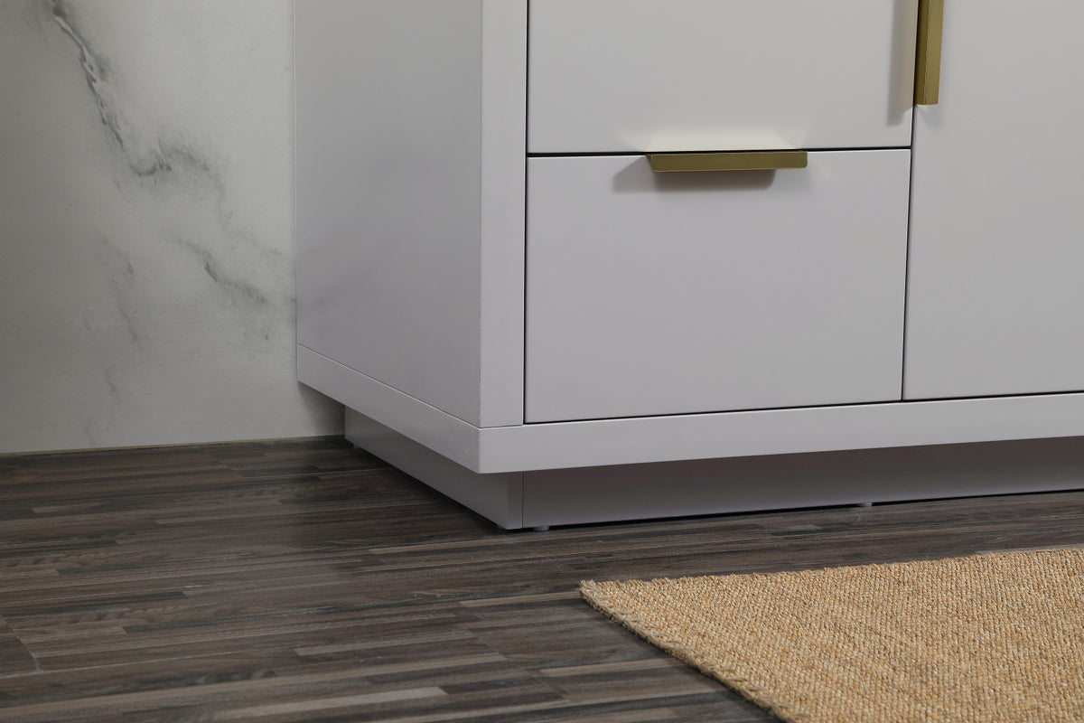 48 inch Single bathroom vanity in grey with backsplash