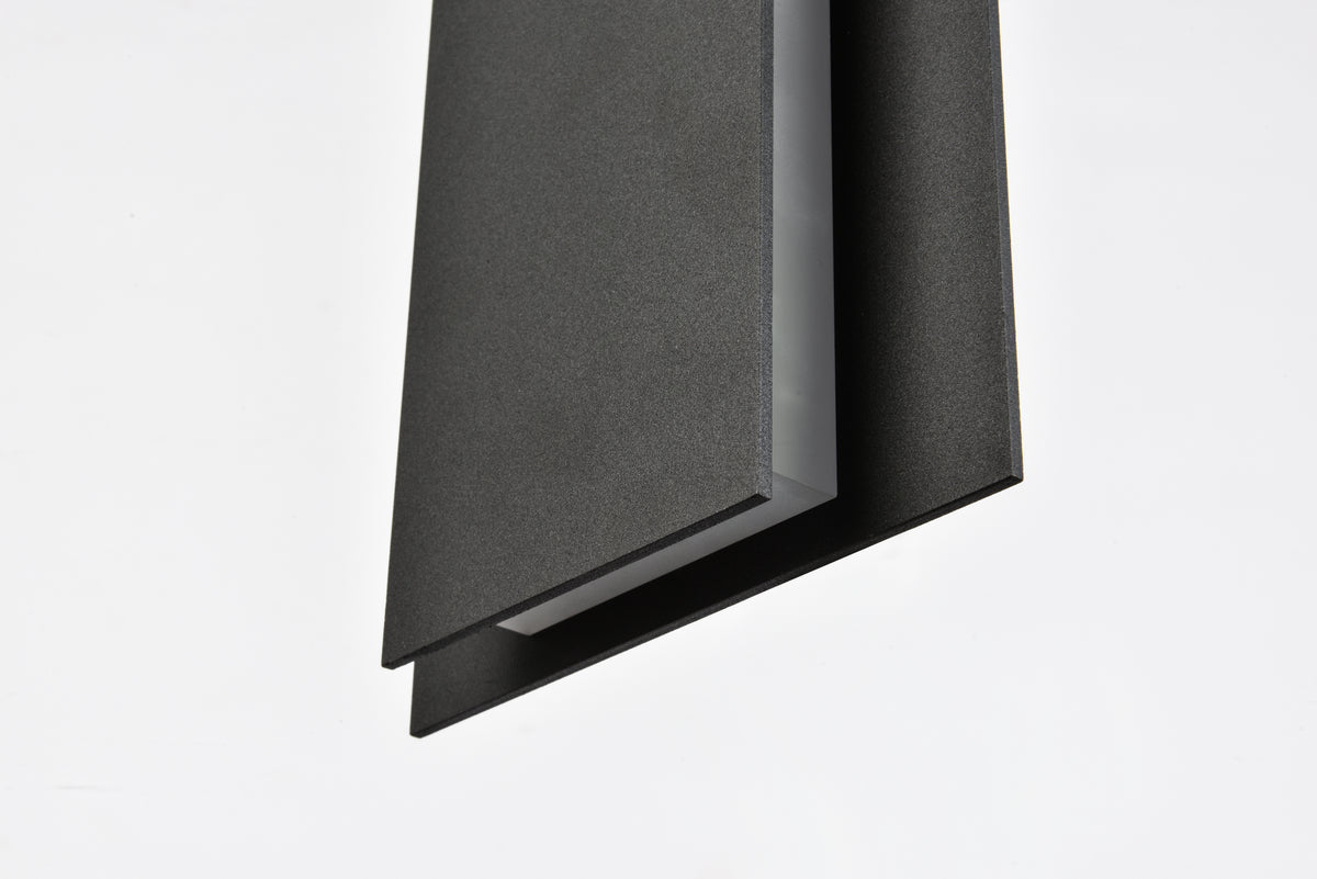 Raine Integrated LED wall sconce in black