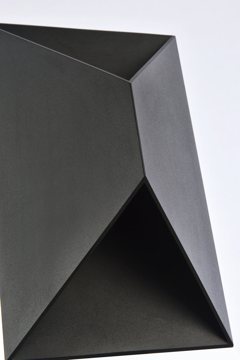 Raine Integrated LED wall sconce in black