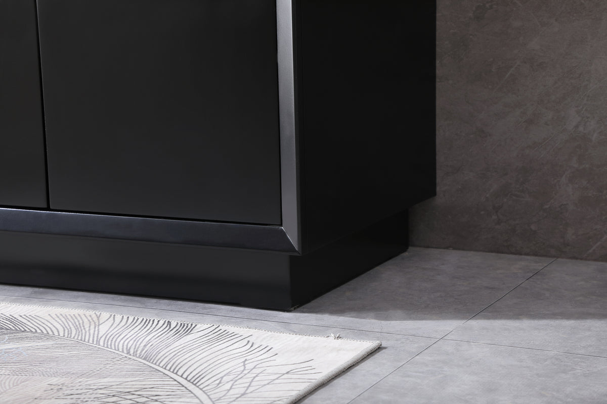 36 Inch SIngle Bathroom Vanity In Black