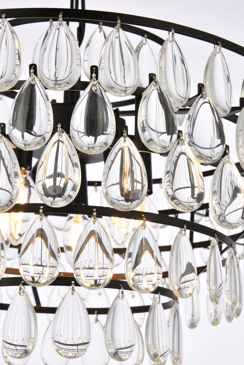 Mila 20 inch pendant in black