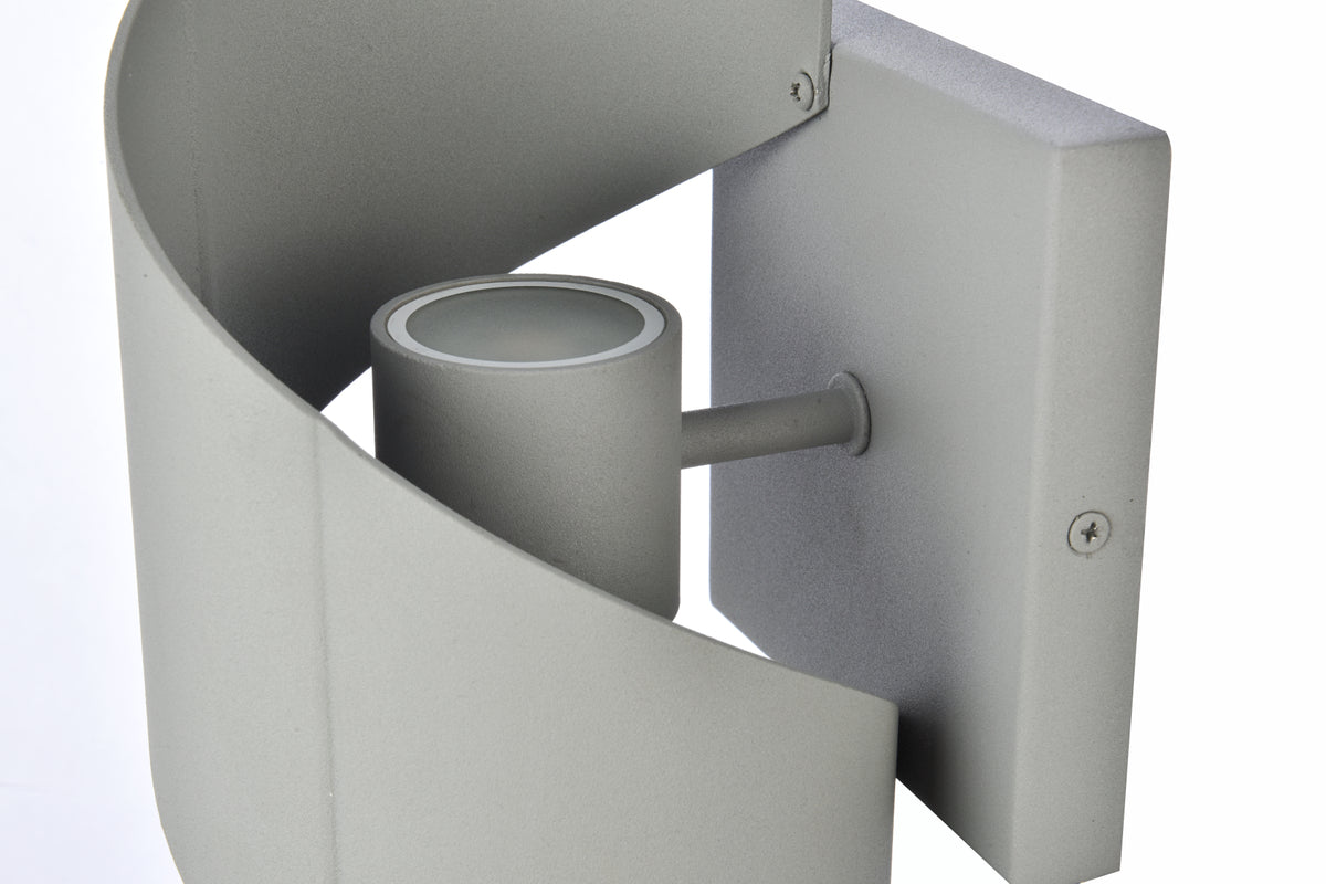 Raine Integrated LED wall sconce in silver