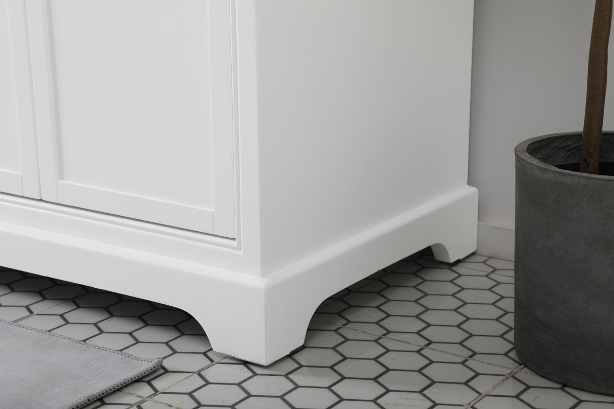 72 inch double bathroom vanity in white