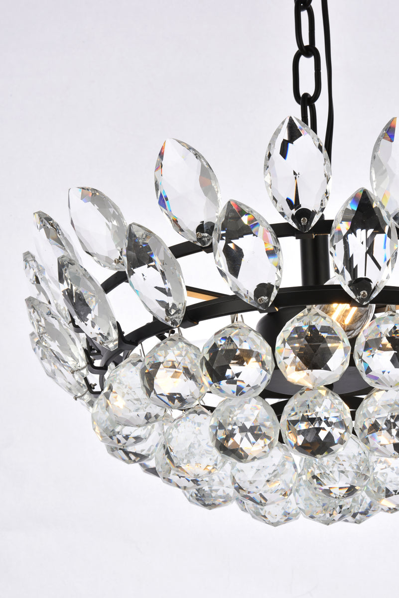 Emilia 16 inch pendant in black