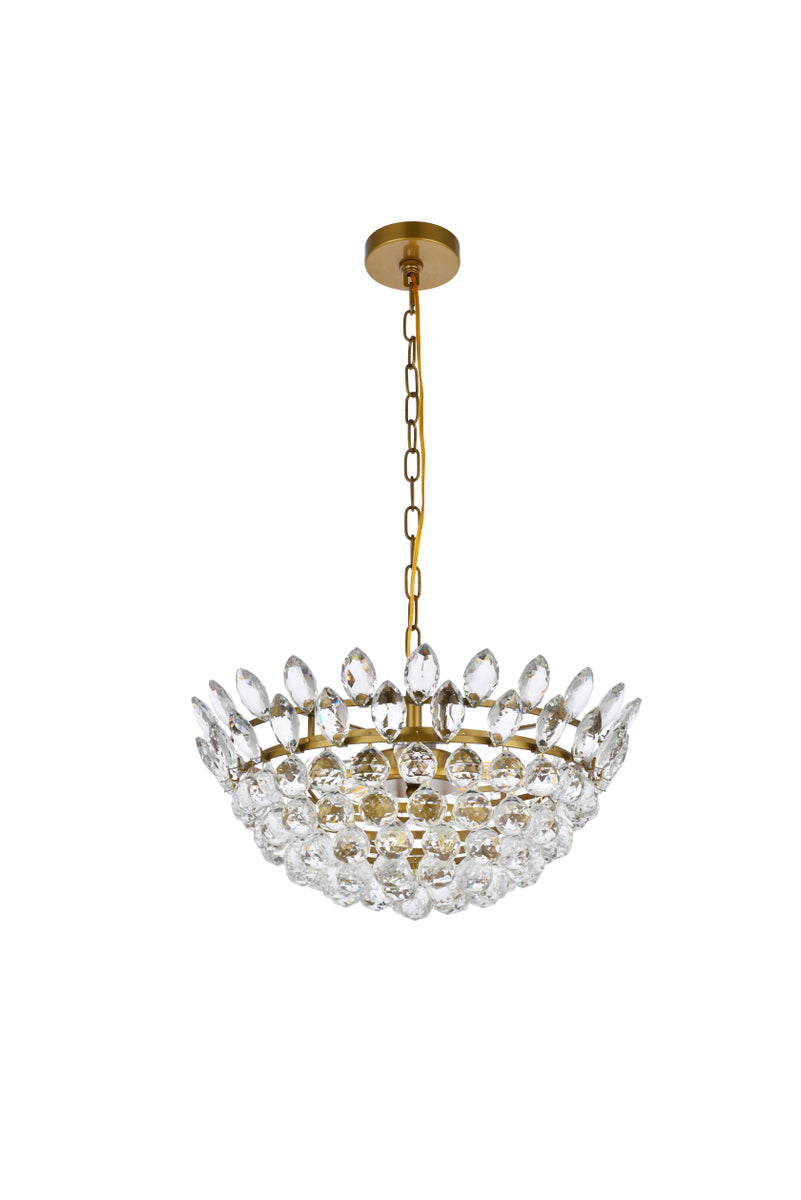 Emilia 20 inch pendant in brass