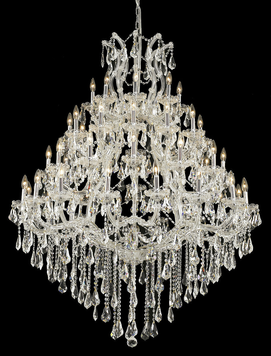 Maria Theresa 49 light Chrome Chandelier Clear Royal Cut Crystal