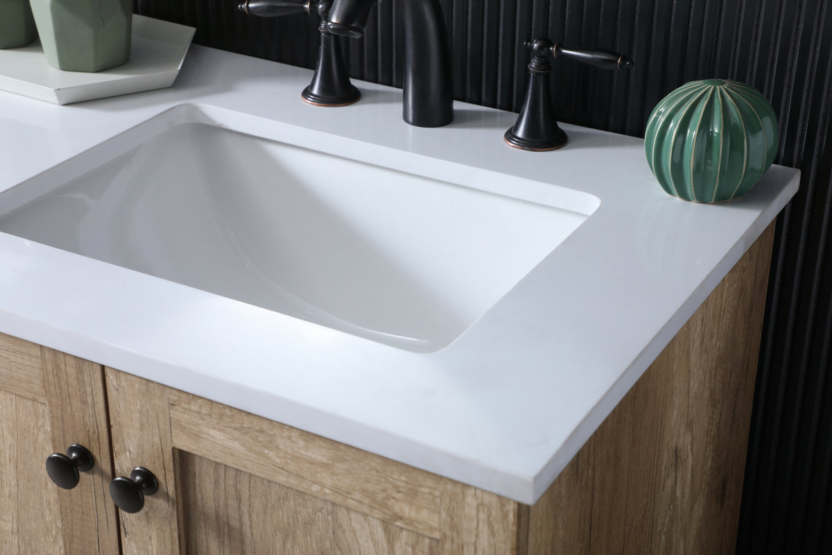 60 Inch Double Bathroom Vanity In Natural Oak