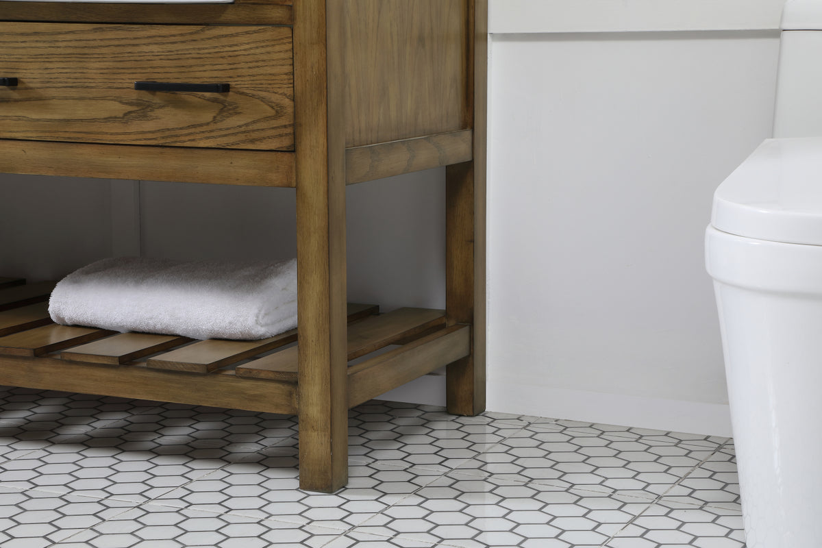 60 inch double bathroom vanity in driftwood