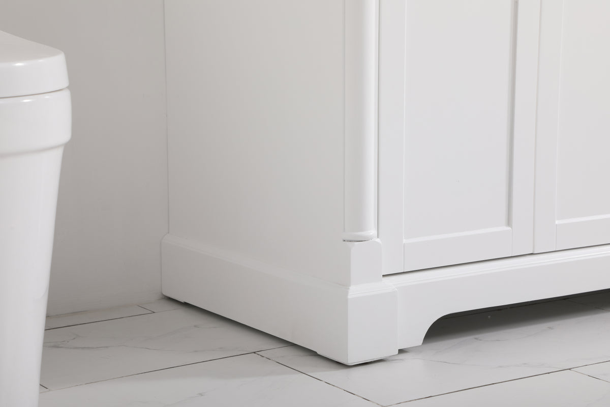 42 inch Single bathroom vanity in White