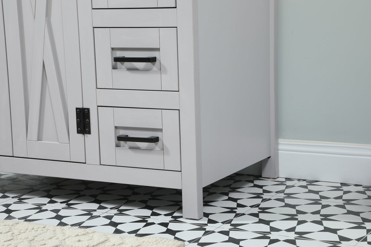 32 inch Single bathroom vanity in grey