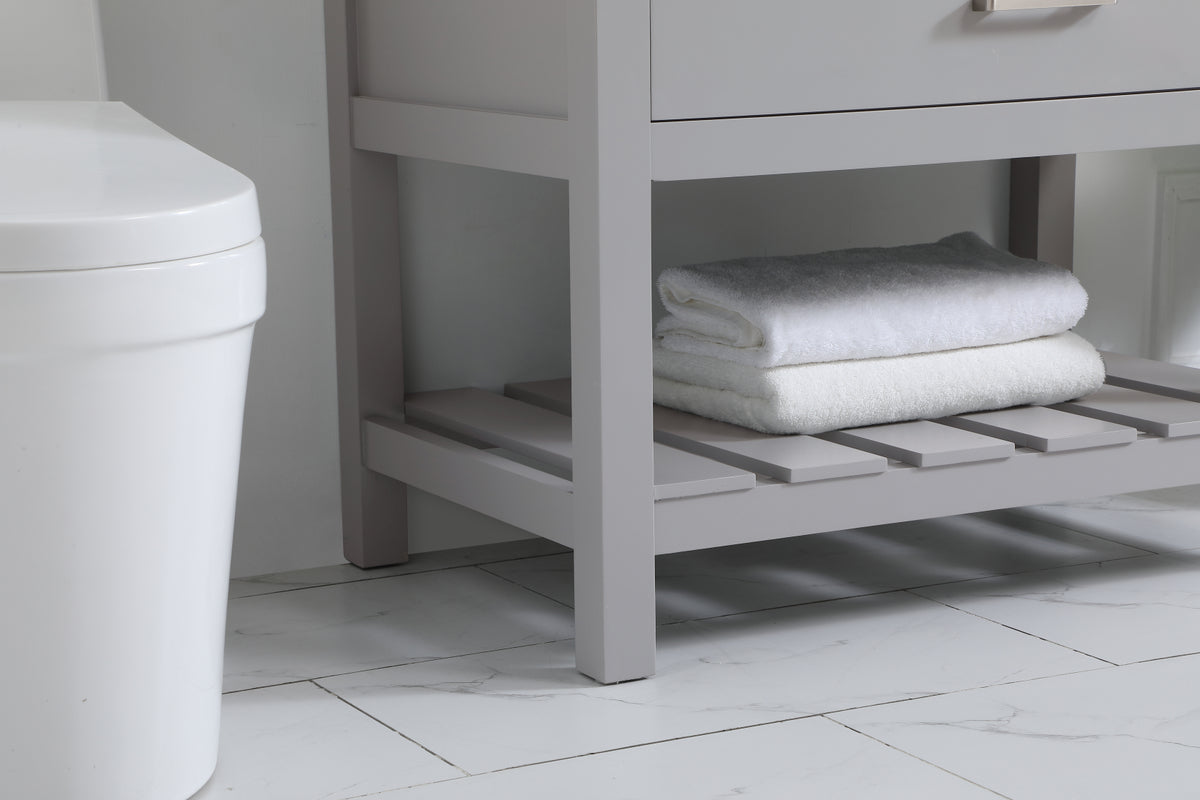 36 inch Single bathroom vanity in grey