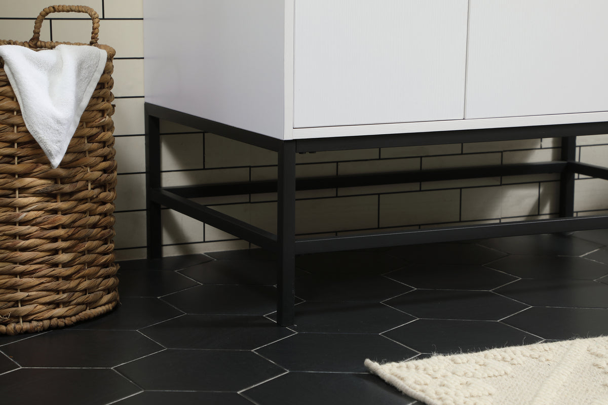 36 inch Single bathroom vanity in white