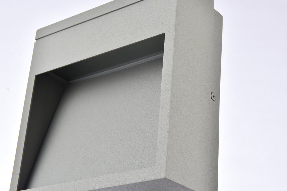 Raine Integrated LED wall sconce in silver