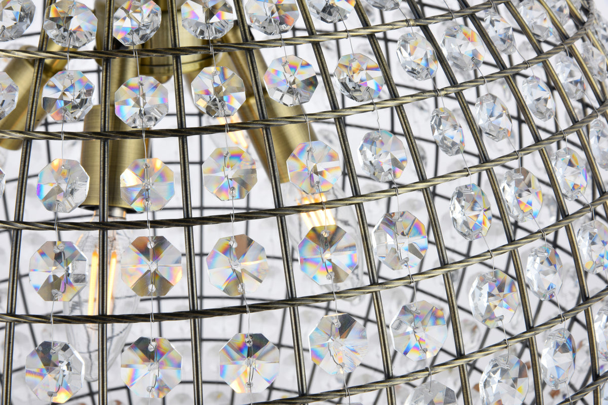 Earlene 4 light 20 inch antique bronze pendant