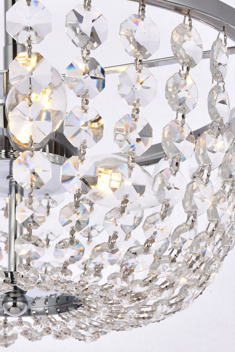 Gianna 13 inch pendant in chrome