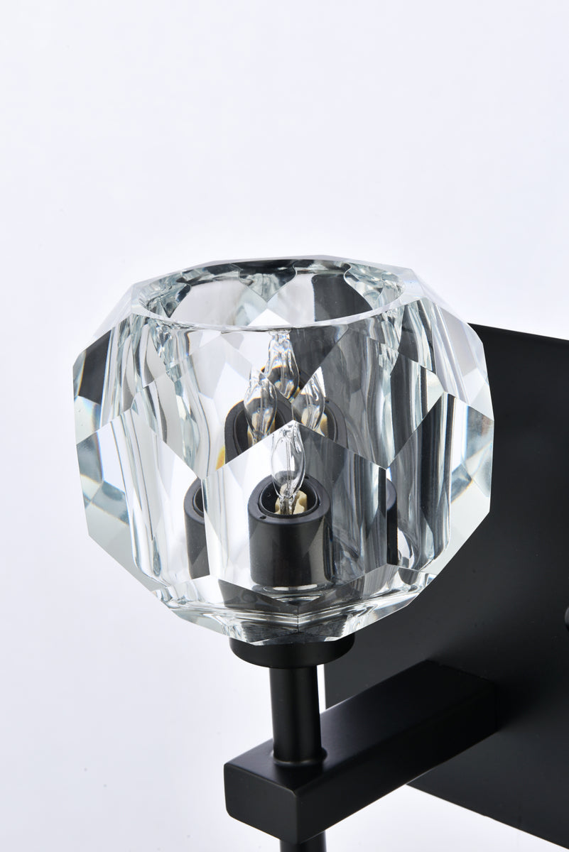 Graham 2 Light Wall Sconce in Black