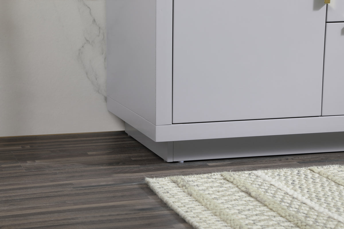 30 inch Single bathroom vanity in grey with backsplash