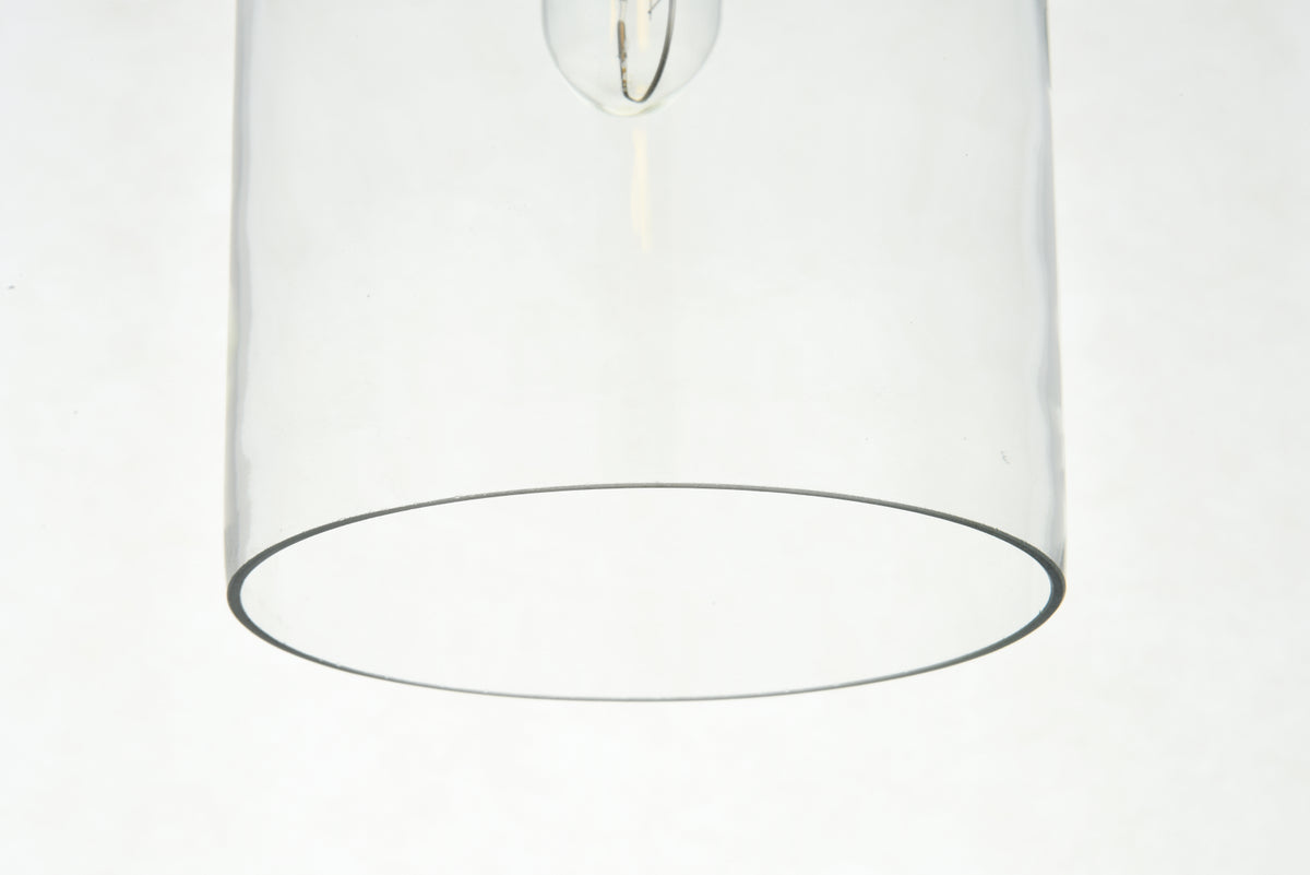 Ashwell 1 Light Chrome Pendant With Clear Glass