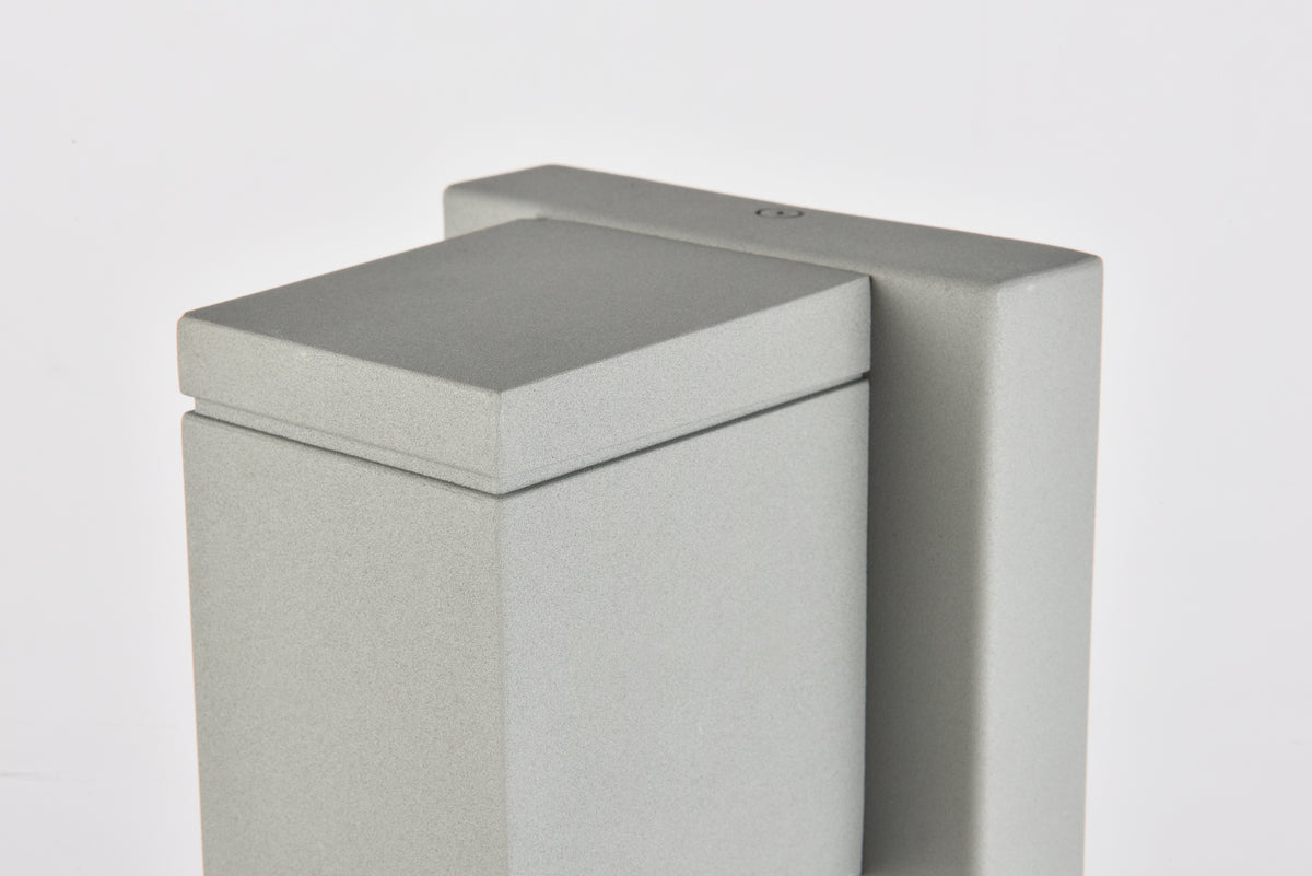 Raine Integrated LED wall sconce in silver