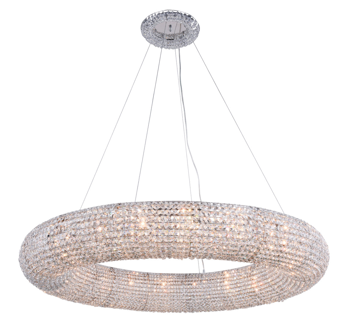 Paris 20 light Chrome Chandelier Clear Royal Cut Crystal