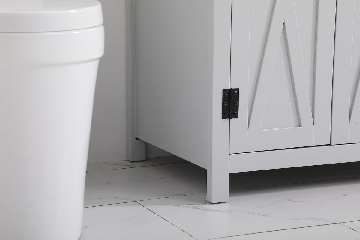 36 inch bathroom Vanity in Grey with Backsplash