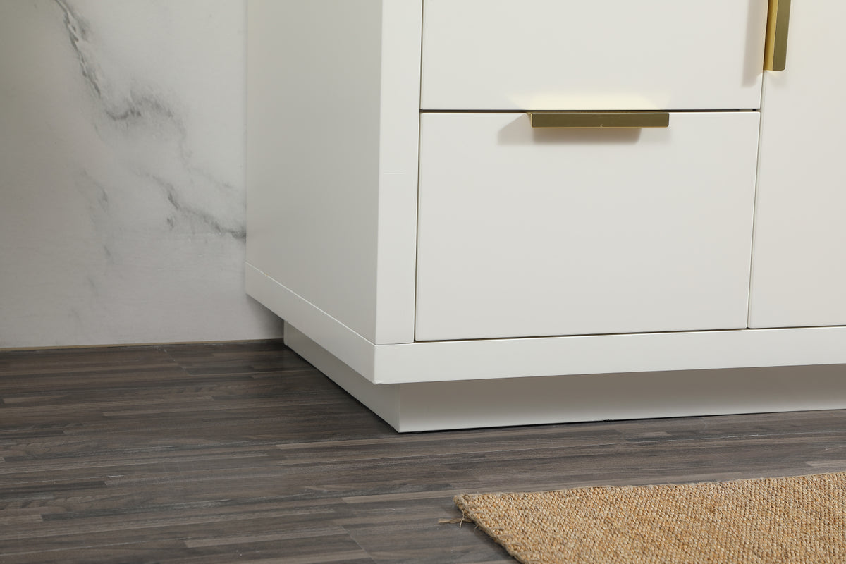 48 inch Single bathroom vanity in white