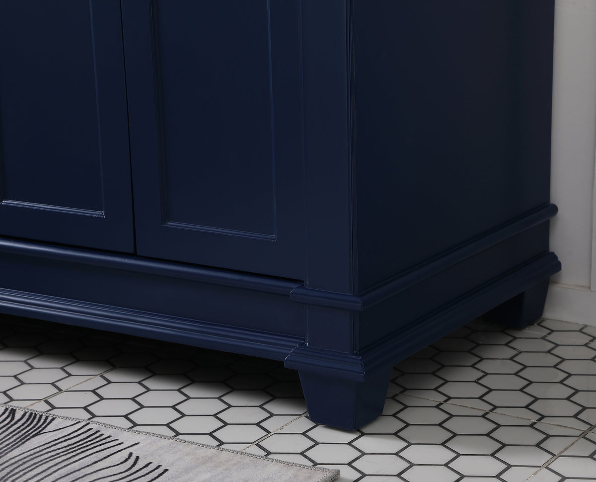 60 inch Double Bathroom Vanity set in Blue