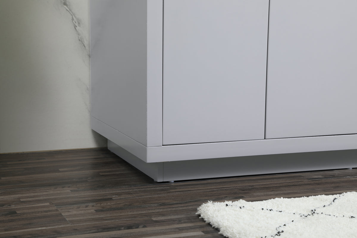 60 inch double bathroom vanity in grey