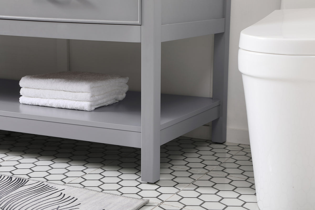 60 inch double bathroom vanity in gray