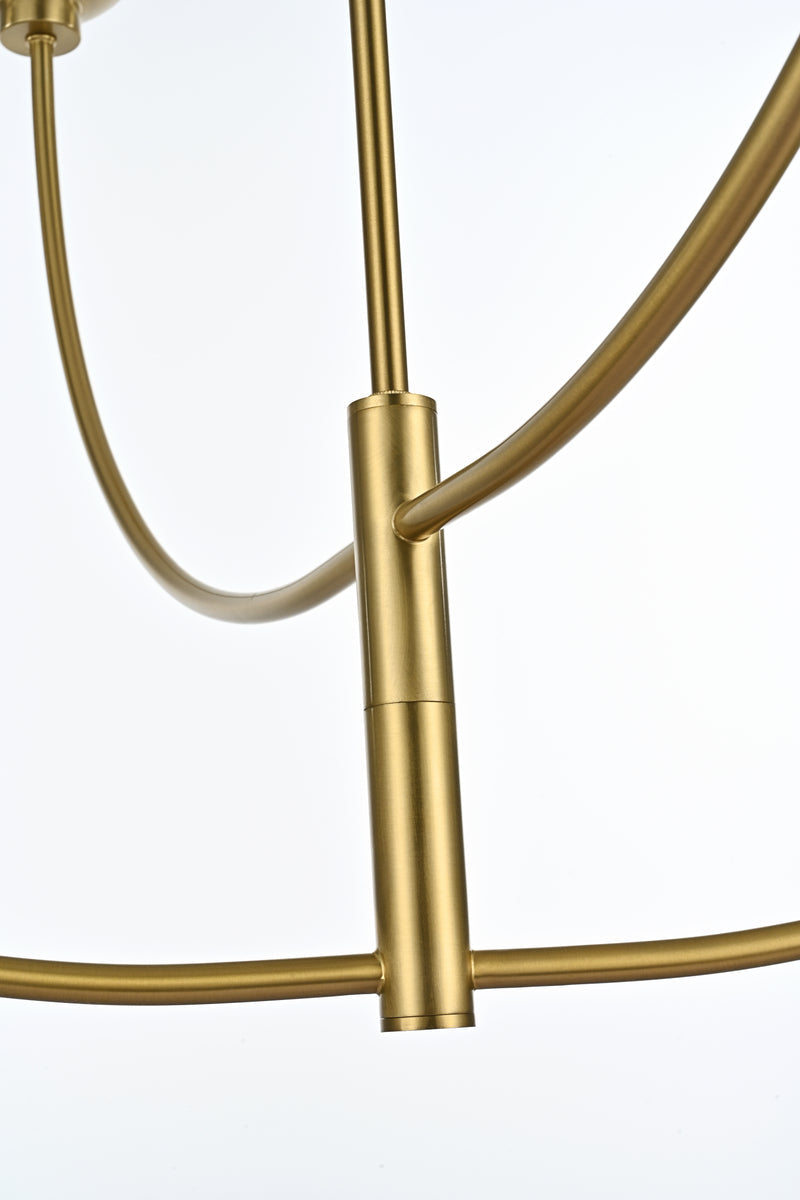 Nyomi 42 inch chandelier in Satin Gold