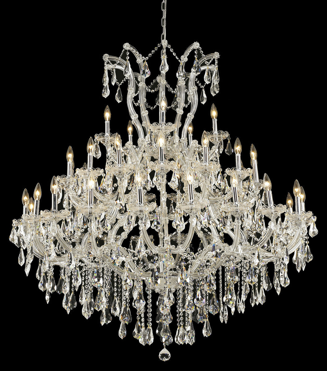 Maria Theresa 41 light Chrome Chandelier Clear Royal Cut Crystal