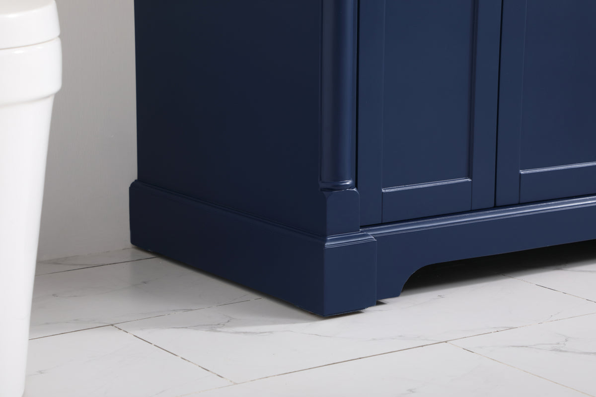 36 inch Single bathroom vanity in Blue